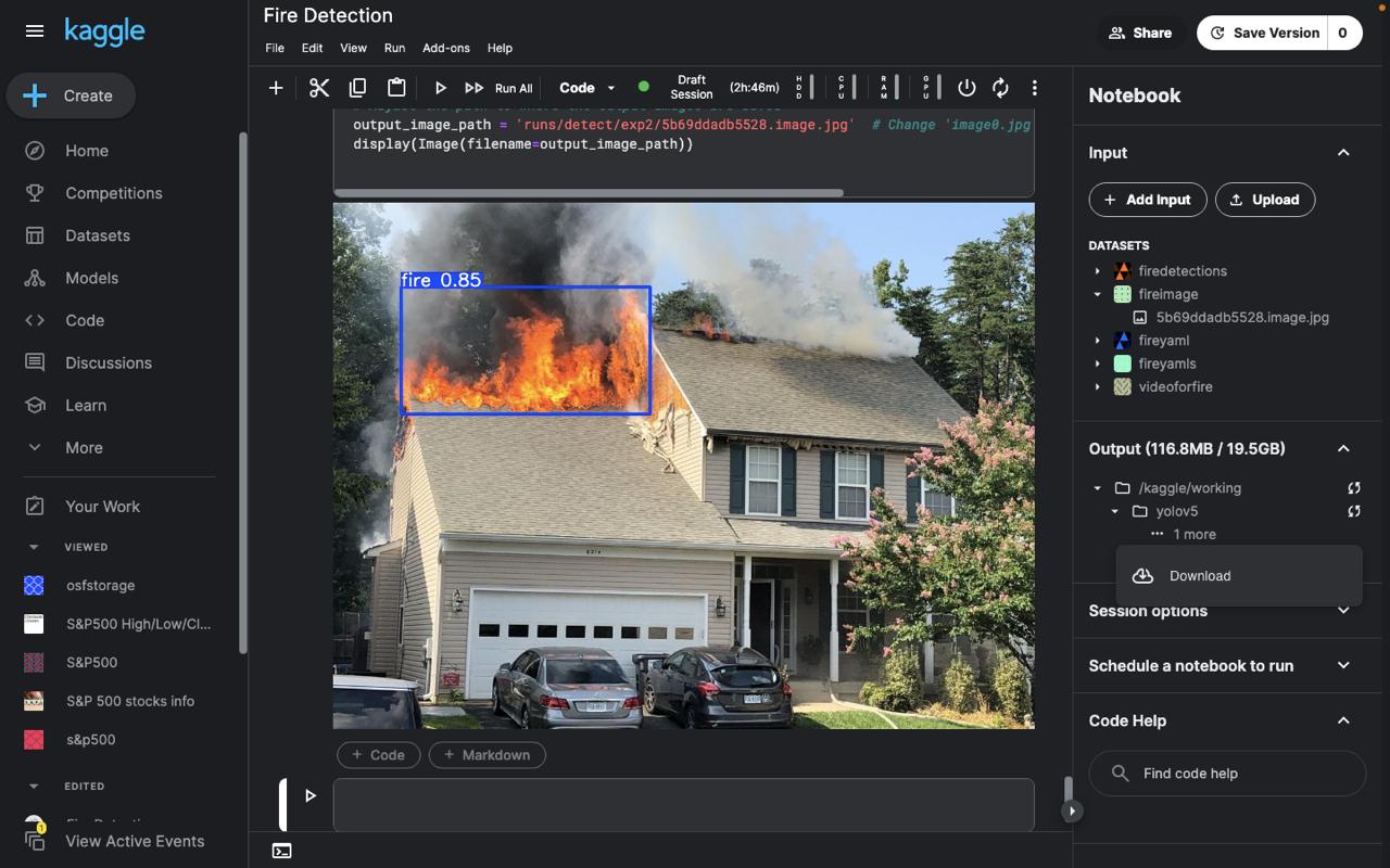 Fire Detection using YOLO screenshot 1